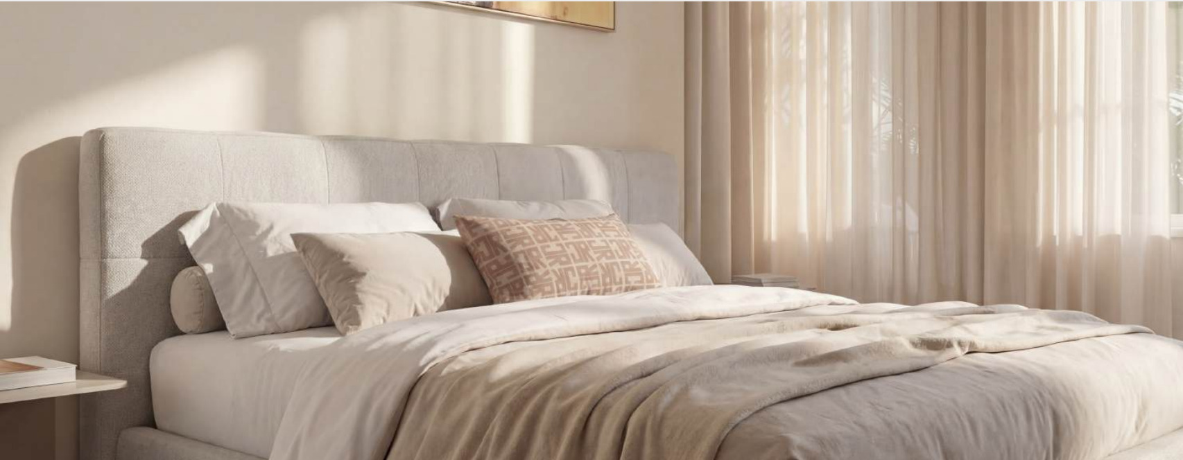 Living interior at Richmond Residences, styled by John Richmond